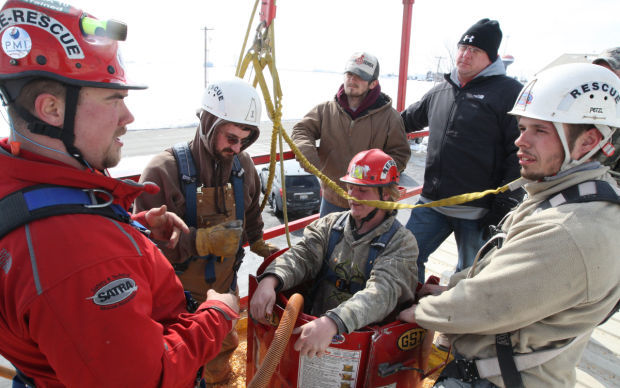 Grain Bin Rescue Training 1 2.26.15.jpg